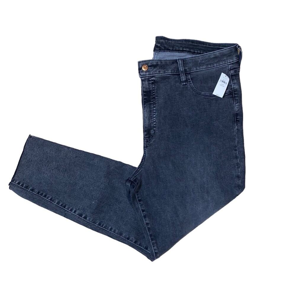 Gap Universal Jegging Contoured Sky High Skinny raw hem Grey Jeans 35/20 NWTs